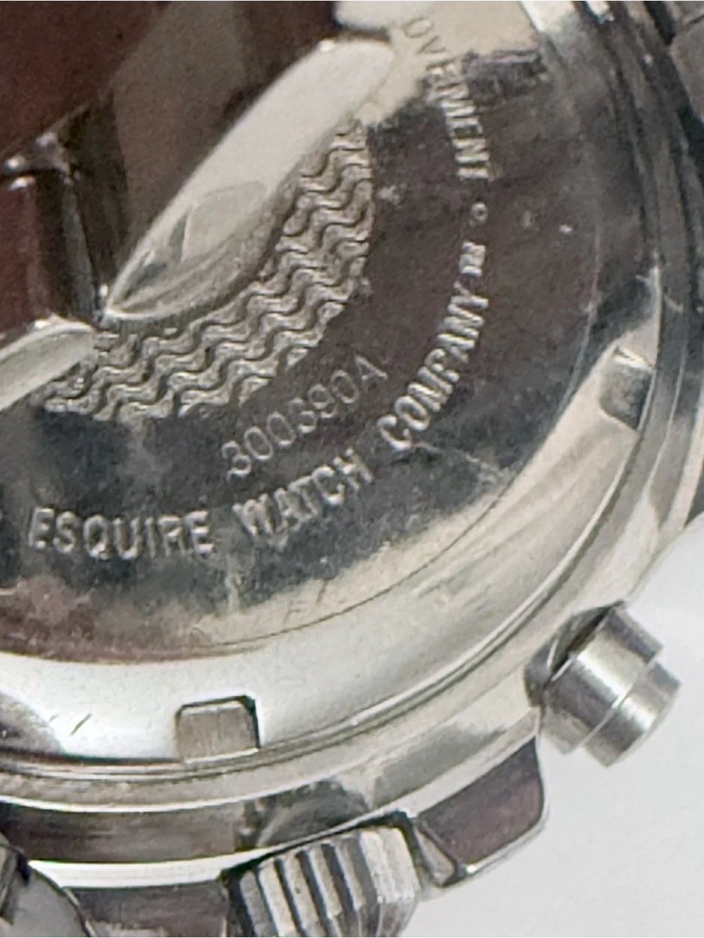 ⁠ESQ Esquire by Movado 300390A Black Dial Chronograph Watch NWOT⁠